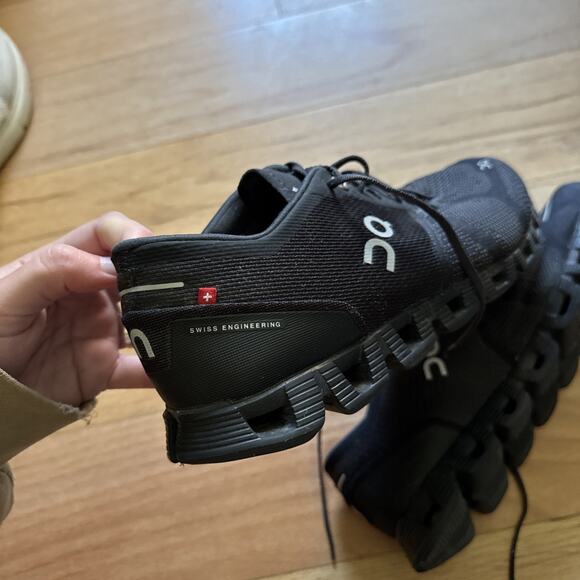 Women’s On Cloud X Running Shoes Black Asphalt Size 9.5 - Picture 7 of 10